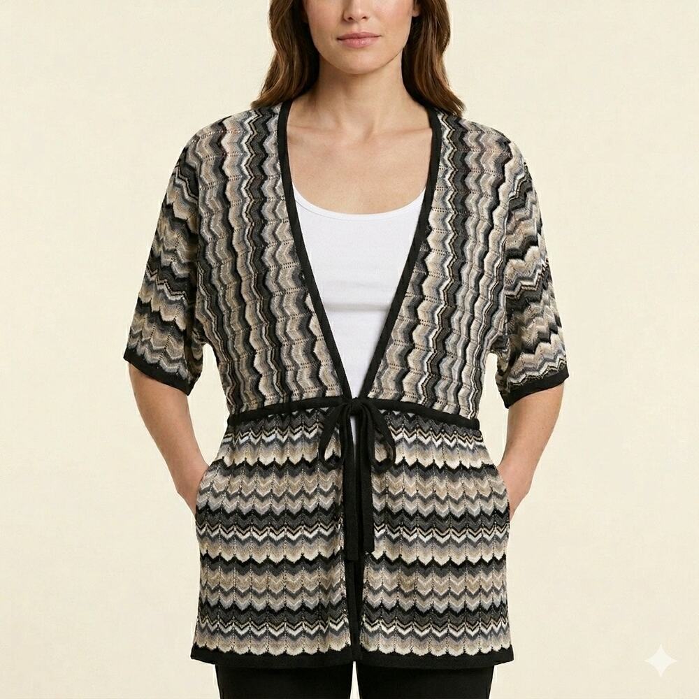 Chico’s372-Chico’s Size 2 Acrylic Knit Sweater / PTP 20”
